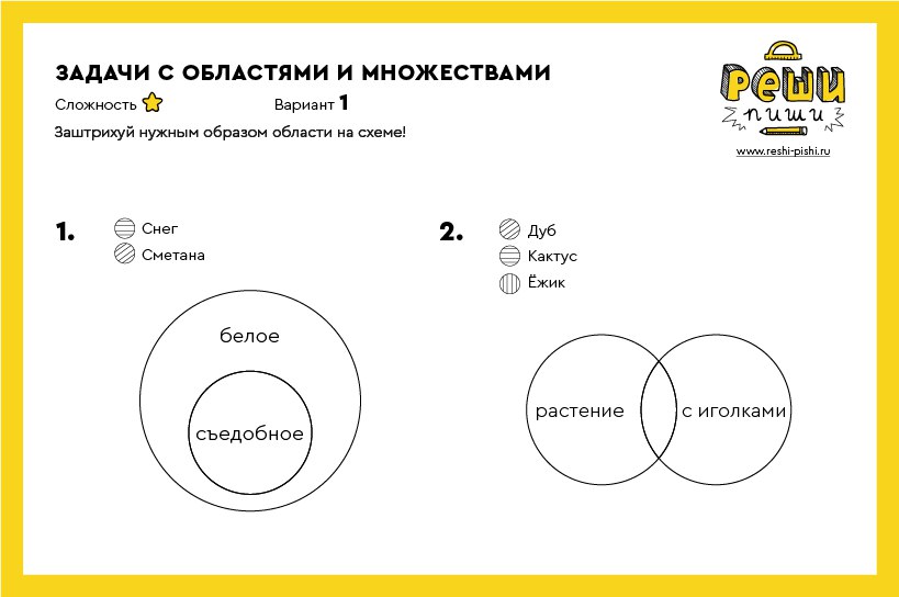 Задача 1 на множества