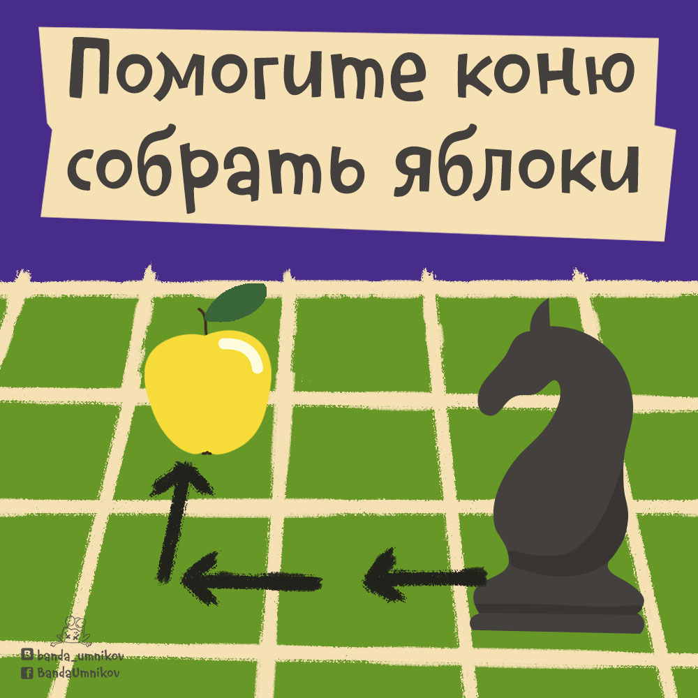 Шахматная задачка с конём 1