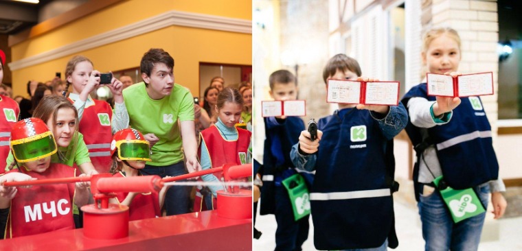 Дети на рабочем месте родителей во время Family Day