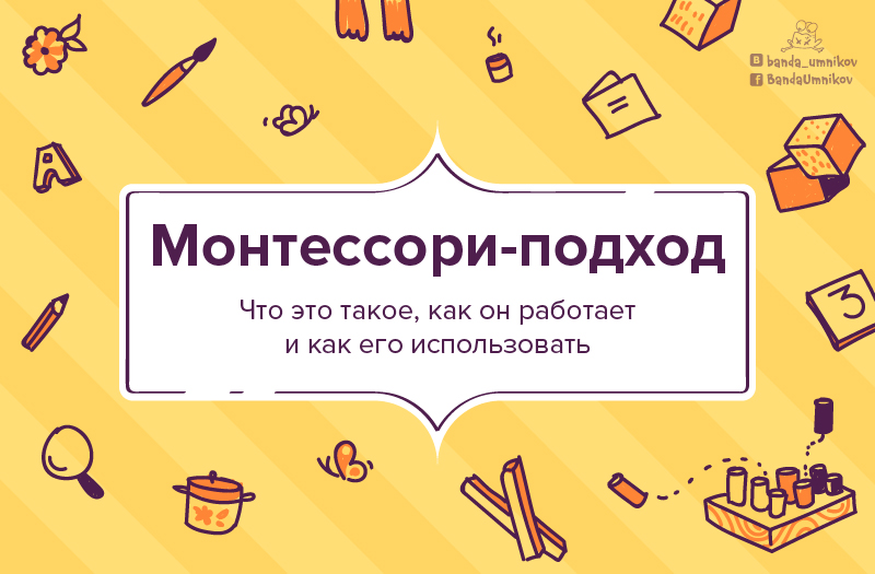 Инфографика о методе Монтессори: слайд 1