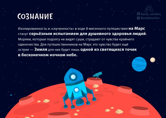 Группа колонистов в защитных костюмах, изучающих скальный грунт на Марсе