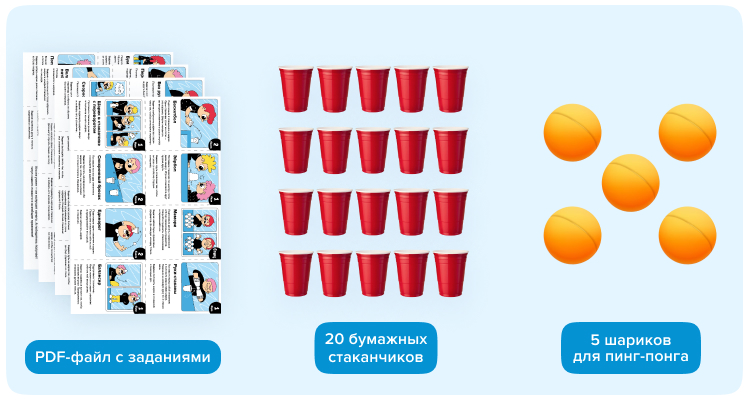 Что подготовить, кроме ПДФ — Брось вызов! Активити для компании