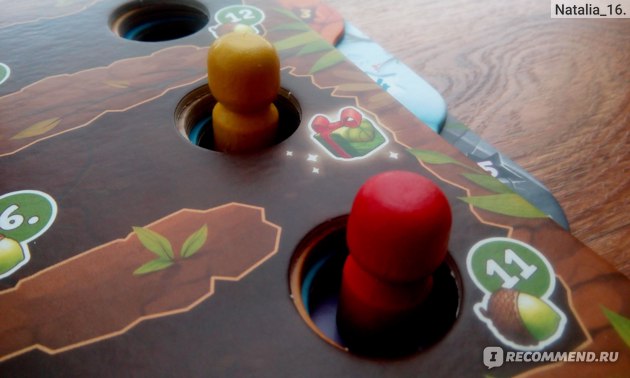 Игровые фишки в лунках
