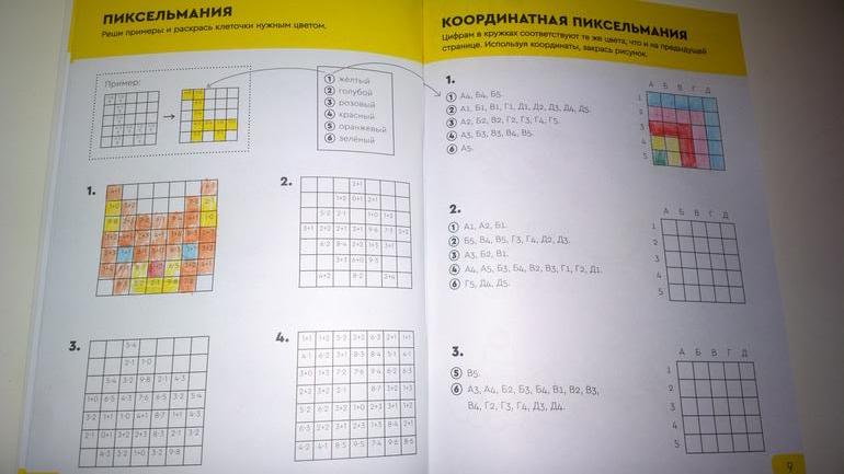 Задания «Пиксельмания» и «Координатная пиксельмания»
